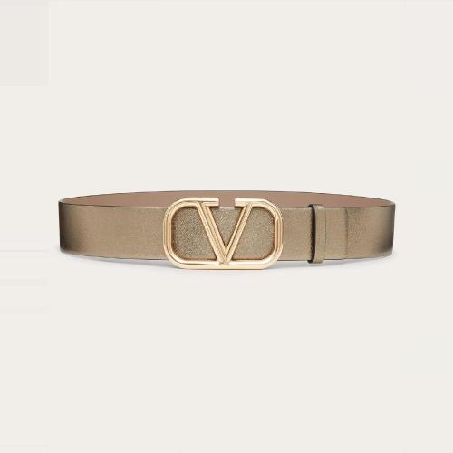  VALENTINO華倫天奴 22年秋冬 女士 腰帶 CEINTURE VLOGO SIGNATURE EN NAPPA LAMé. HAUTEUR : 預(yù)定商品1-3周發(fā)貨