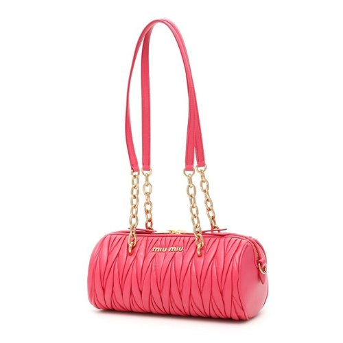  Miu Miu/繆繆 女士粉紅色羊皮革斜挎包 5BB058 N88 F01BK PLSX