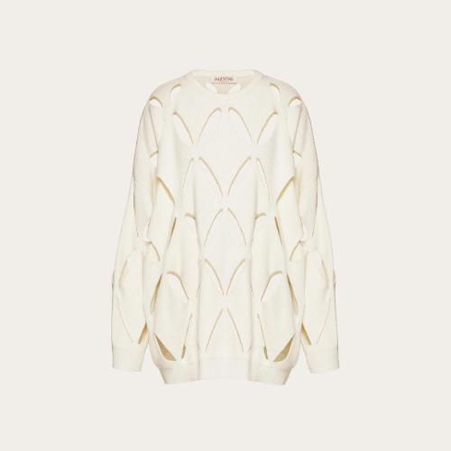  VALENTINO華倫天奴 22年秋冬 女士 針織衫 PULL BRODé EN LAINE XB0KC27X6R2A03