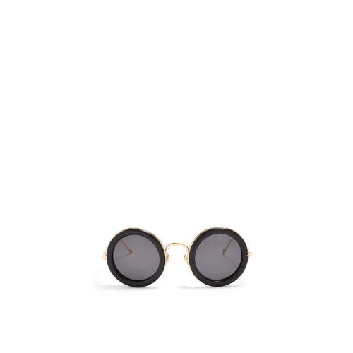 LOEWE羅意威 22年秋冬 女士 太陽(yáng)眼鏡 Round sunglasses in acetate G735270X07-9310