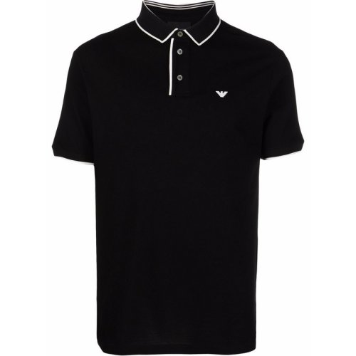  Emporio Armani/安普里奧阿瑪尼 男士黑色棉質(zhì)短袖POLO衫 3L1FAX 1JTKZ 0999 PLFSX