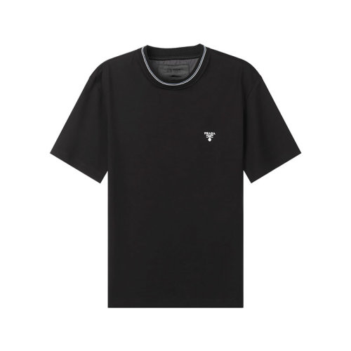 PRADA/普拉達(dá)【22春夏新款】男士棉質(zhì)圓領(lǐng)短袖T恤 UJN797 710 S 221