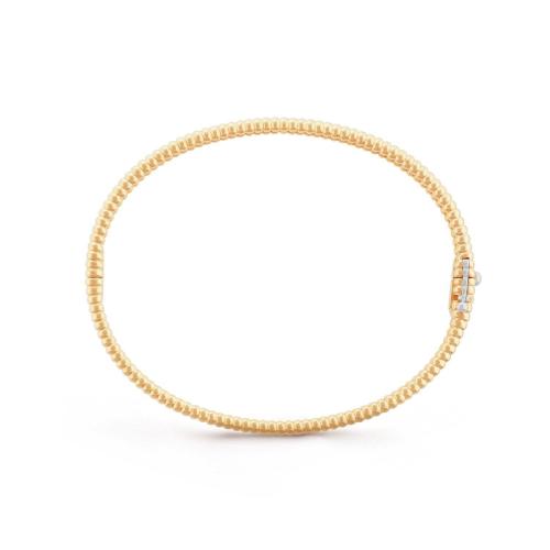  VCA梵克雅寶 22年秋冬 女士 手鏈 Perlee鉆石手鐲，單排鑲鉆設(shè)計(jì)，中號(hào)款式 VCARP27B00 預(yù)定商品1-3周發(fā)貨