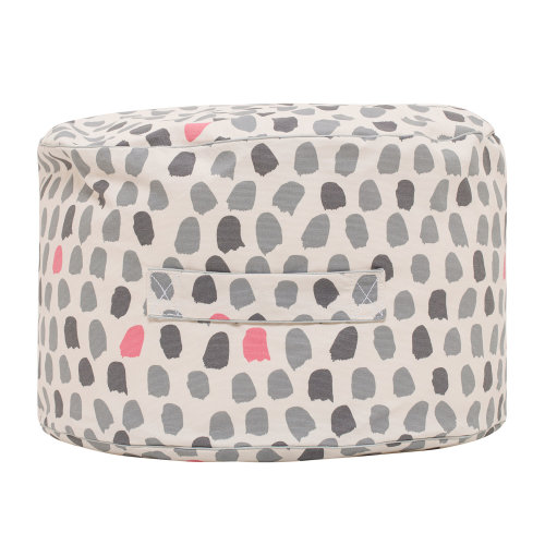 Lelbys 樂澳貝上新設(shè)計(jì)師兒童房坐墩腳凳閱讀 可愛墨藝飛揚(yáng)豆墩