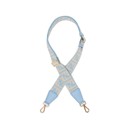 FENDI/芬迪 【22春夏新款】 女士織物配皮Strap You雙搭扣長(zhǎng)款可調(diào)節(jié)肩帶FF圖案 8AV386 AJPE