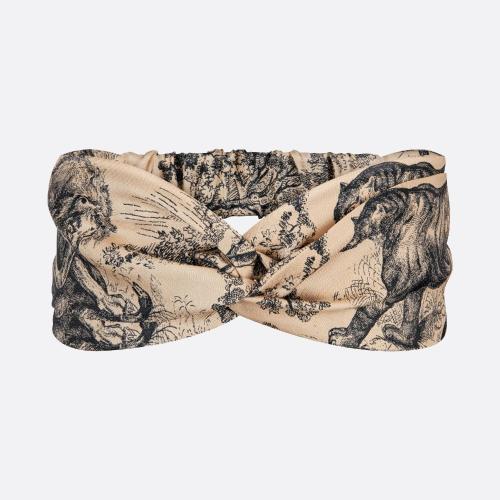  DIOR迪奧 22年秋冬 女士 發(fā)帶 Dior 印花發(fā)帶 25JOU155I602_C107