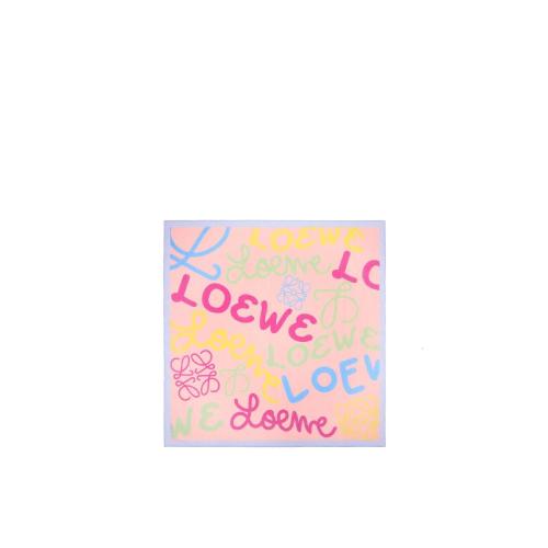 LOEWE羅意威 22年秋冬 女士 圍巾 LOEWE scarf in cotton and silk F606257X92-7629