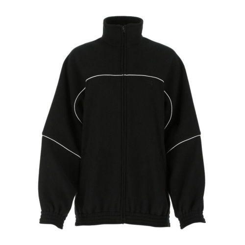 Balenciaga/巴黎世家 女士純色滌綸胸前刺繡徽標(biāo)裝飾抓絨上衣外套夾克 643053-TJQ32 多色可選