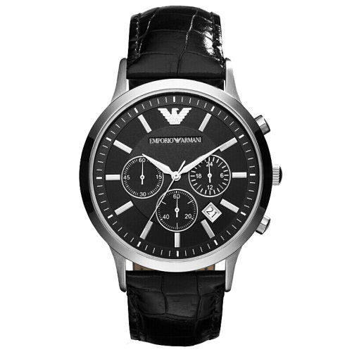 Emporio Armani/安普里奧阿瑪尼 阿瑪尼手表男士簡(jiǎn)約三眼計(jì)時(shí)石英腕表 AR2447