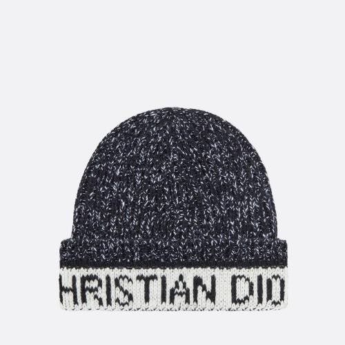  DIOR迪奧 22年秋冬 女士 帽子 Bonnet D-White 25DWI714I007_C933