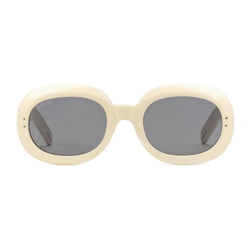  GUCCI古馳 22年秋冬 男士 Gucci HA HA HA特別系列橢圓形鏡框太陽眼鏡 558691 J0741 9712