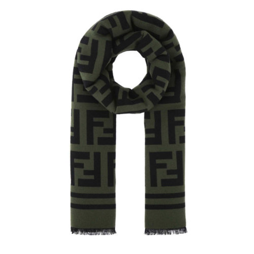 FENDI/芬迪 男士 綠色羊毛時(shí)尚圍巾/披肩圍巾 FXS424A3Q1F0ZPQ HJH0012BC