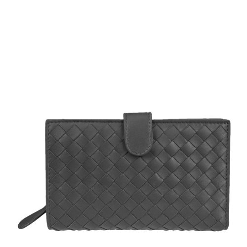 Bottega Veneta/葆蝶家 女士灰色羊皮卡片夾121060V001N8522