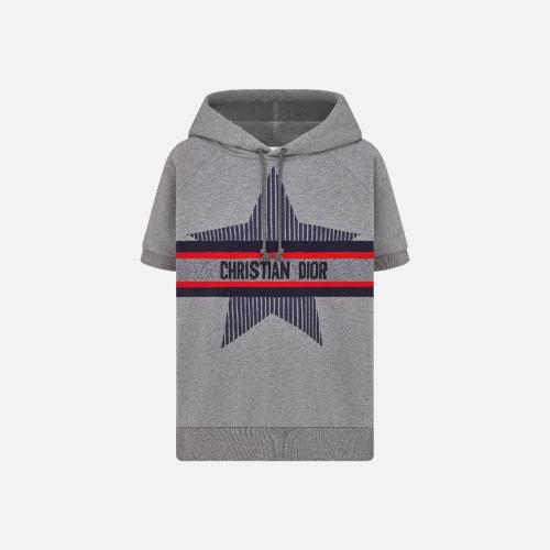  DIOR迪奧 22年秋冬 女士 衛(wèi)衣 Sweatshirt a capuche et manches courtes DiorAlps 143S06A400
