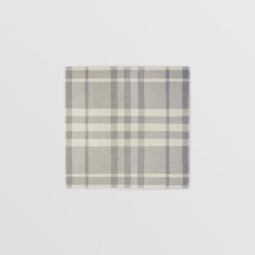  BURBERRY 22年秋冬 女士 格紋大號羊絨方巾 80561831