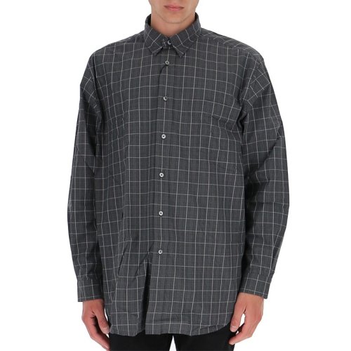  KENZO/高田賢三 男士灰色棉質(zhì)長袖襯衫 FB65CH4251LJ 97 PLFSX