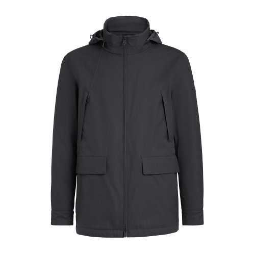 Z Zegna 藏青色TECHMERINO? 羊毛軍裝夾克ZZT107-VV057-B09