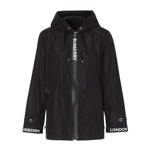 BURBERRY/博柏利 徽標帶飾ECONYL?連帽外套女士夾克80275031