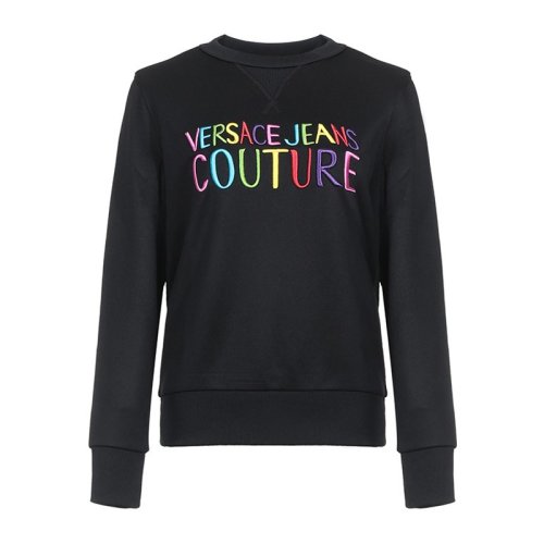  VERSACE JEANS COUTURE 女士黑色棉質(zhì)衛(wèi)衣 B6HVB70G 30325 899 PLFSX