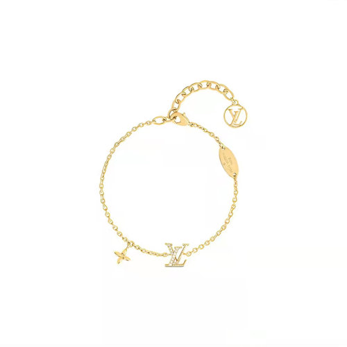 Louis Vuitton|路易威登 ICONIC 標志性水晶手鏈 金色