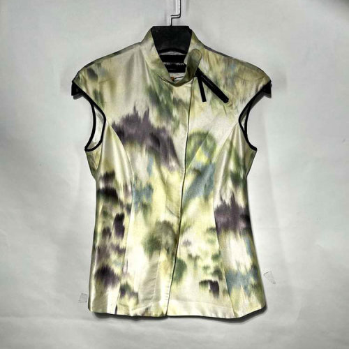 Emporio Armani/安普里奧阿瑪尼 花色女中式上衣（瑕疵折扣）