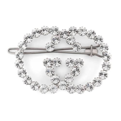  GUCCI古馳 22年秋冬 女士 水晶互扣式 G?發(fā)夾 578873 J1D50 8162