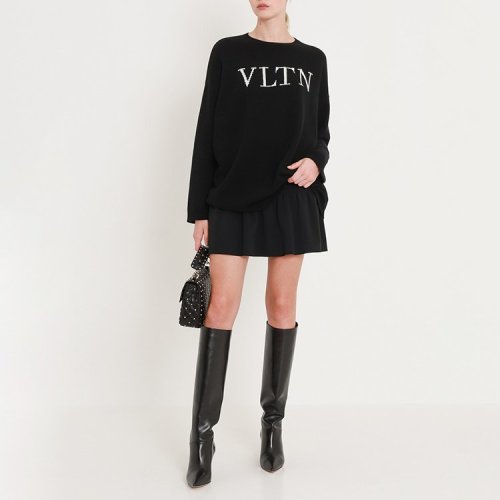 Valentino/華倫天奴 19年秋冬 女性 圓領(lǐng) 百搭 女衛(wèi)衣 QB3KC1284AJ0NA