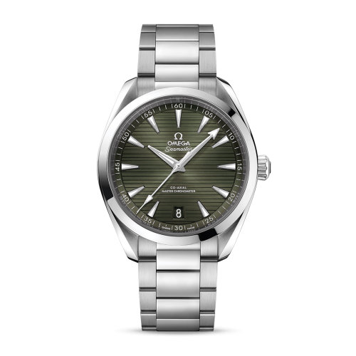 OMEGA/歐米茄 海馬系列 Aqua Terra 150米 至臻天文臺 精鋼 自動機(jī)械 男士腕表 220.10.41.21.10.001