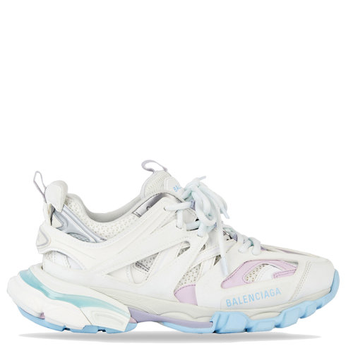 Balenciaga/巴黎世家 TRACK系列 女士白色柔和網(wǎng)眼和尼龍運動鞋542436W3AC49045