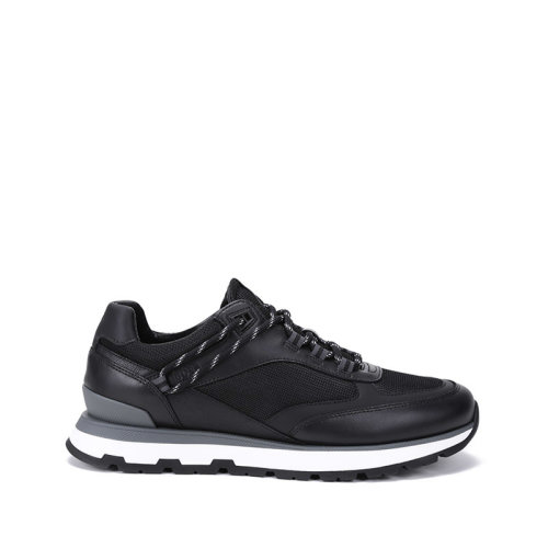 HUGO BOSS/雨果博斯 男士皮革等多種材質(zhì)拼接系帶休閑運(yùn)動(dòng)鞋 50459936