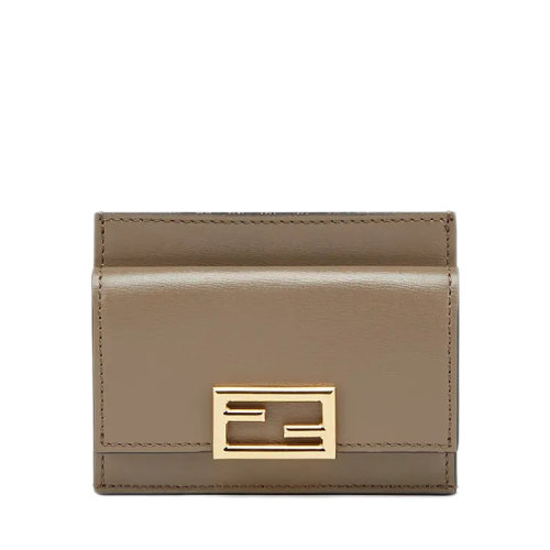 FENDI/芬迪   女士灰色小牛皮零錢袋卡包8M0423AHM0F1F1M