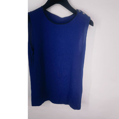 Emporio Armani/安普里奧阿瑪尼 女士藍色針織背心 R2H03M R207M