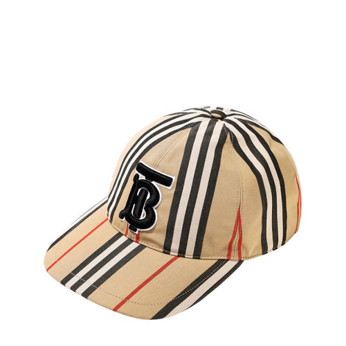 BURBERRY/博柏利 巴寶莉女帽 女士TB拼色時尚百搭棉質(zhì)鴨舌帽棒球帽 80269241