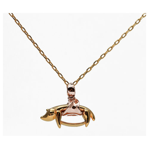 吊墜【山海經】 shiyu/十玉藝術珠寶 蠪蚳 精致古法黃銅 山海經 安眠 轉運  十玉