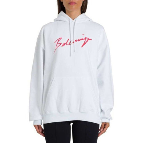 Balenciaga/巴黎世家  女裝 字母LOGO 女士白色棉質時尚連帽秋冬衛(wèi)衣 583222TFV649783