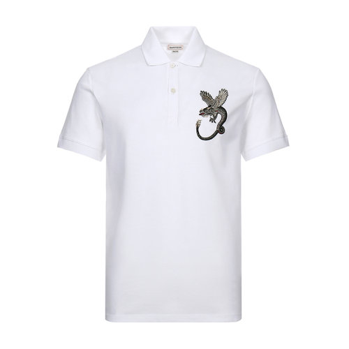 AlexanderMcQueen/亞歷山大麥昆 男士短POLO 男士棉質(zhì)短袖POLO衫 609601 QOX33