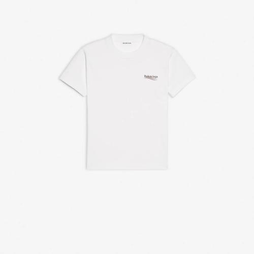  BALENCIAGA巴黎世家 22年春夏 女士 短袖T恤 POLITICAL CAMPAIGN SMALL FIT T-SHIRT 612964TIV 預(yù)定商品2-8周發(fā)貨