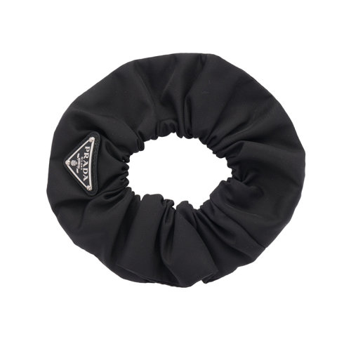 PRADA/普拉達(dá)女士黑色再生尼龍發(fā)束圈1IF015_2DMI_F0002