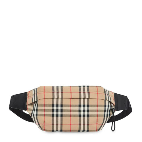 BURBERRY/博柏利 中號(hào) Vintage 格紋接合棉其它腰包 80104301