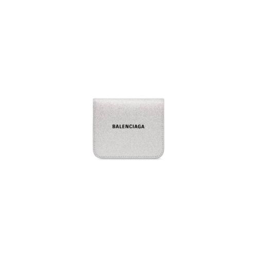  BALENCIAGA巴黎世家 22年秋冬 女士 卡包 Womens Cash Flap Coin And Card Holder In Sparklin
