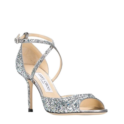 Jimmy Choo/周仰杰 百搭 女性 高跟涼鞋 EMSY85_BOGSKYMIX 銀色 意碼37.5 實物為銀色