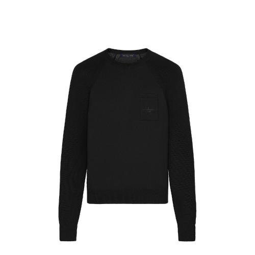  LV路易威登 22年秋冬 男士 針織衫 Pull a col rond， manches raglan cotelees et poche 1A8H9 預(yù)定商品2-8周發(fā)貨