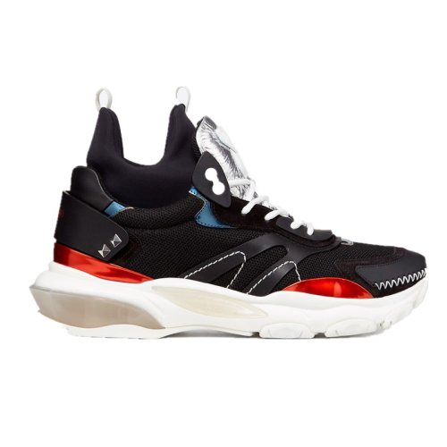 Valentino/華倫天奴  男鞋 時(shí)尚簡(jiǎn)約 圓頭 男士黑色休閑運(yùn)動(dòng)鞋 RY2S0B39APNCA6  HKY015C