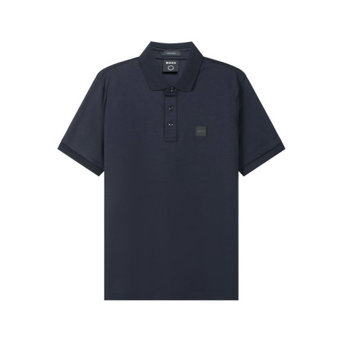 HUGO BOSS/雨果博斯【22春夏新款】男士棉質(zhì)短袖POLO衫徽標(biāo)貼飾 50467115