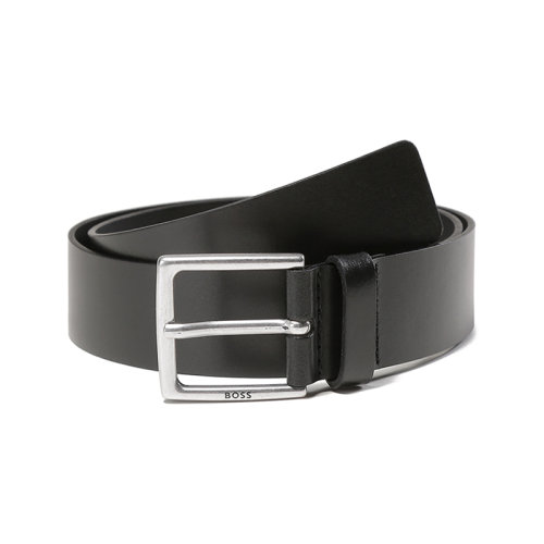 HUGO BOSS/雨果博斯 【22秋冬新款】 男士牛皮仿古效果針扣式皮帶腰帶4cm 50475296