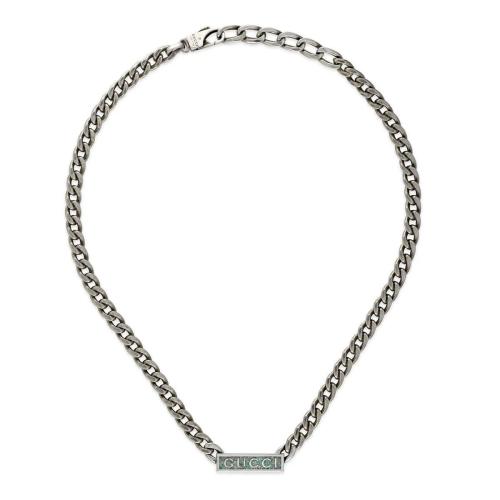  GUCCI古馳 22年秋冬 女士 飾Gucci標(biāo)識琺瑯項鏈 678713 J8410 9071 預(yù)定商品2-6周發(fā)貨