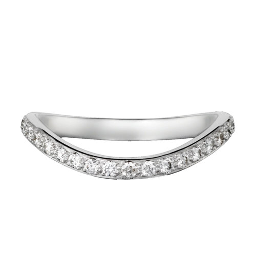 CARTIER/卡地亞 ALLIANCE TRINITY RUBAN 鉑金950/1000鉆石戒指B4099300