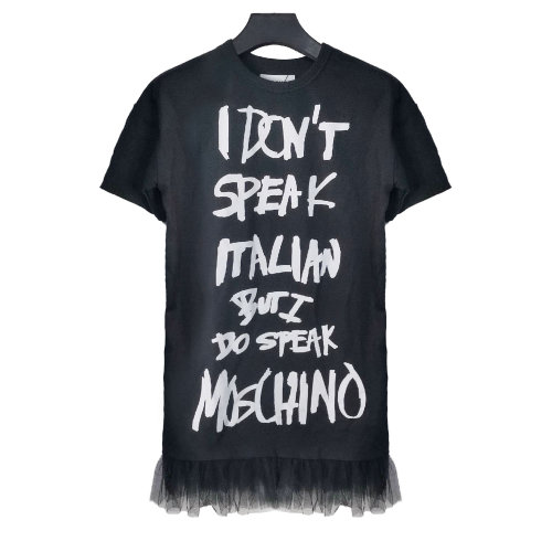 MOSCHINO/莫斯奇諾黑色女士連衣裙 DT043704262555