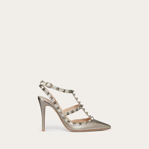  VALENTINO華倫天奴 22年秋冬 女士 高跟涼鞋 Escarpins lames Rockstud a brides. Talon : 100