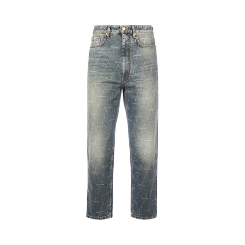 Balenciaga/巴黎世家 21年春夏 男士服裝 男性 深藍(lán)色 男士牛仔褲 641455TJW53_2340